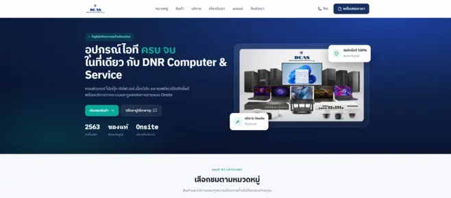 DCAS website preview
